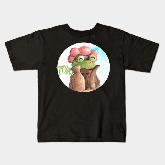 Toad watercolour - Children's book inspired designs Kids T-Shirt by STearleArt